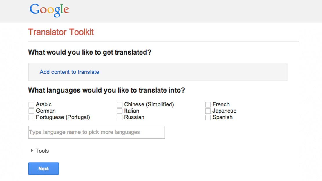 Translator Toolkit